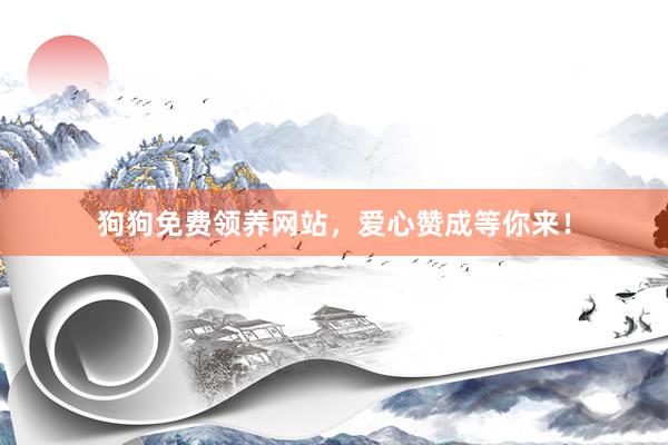 狗狗免费领养网站，爱心赞成等你来！